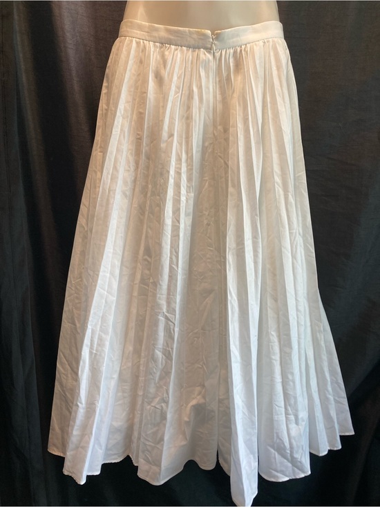 Banana Republic Dresses & Skirts - Banana Republic White Pleated Midi Skirt Petite Size 4
